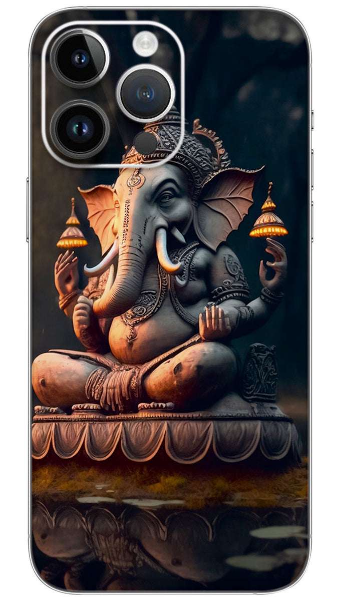 Illustration of lord GANESHA Mobile Skin Wrap