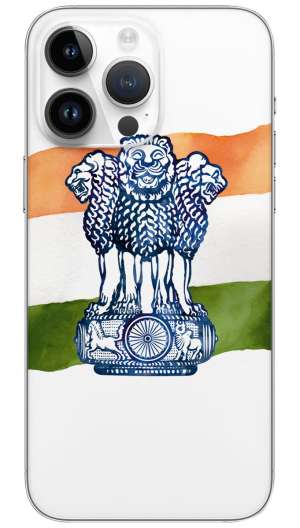 Indian National Emblem Mobile Skin Wrap