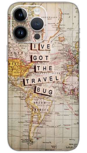 I've got the travel bug world Mobile Skin Wrap