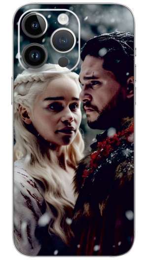 Jon and daenerys Mobile Skin Wrap