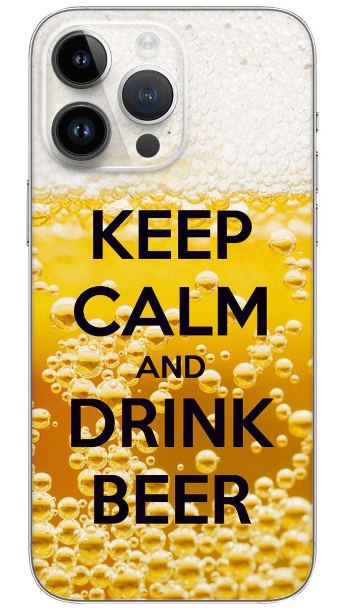 Keep Calm and Drink Beer quotes Mobile Skin Wrap