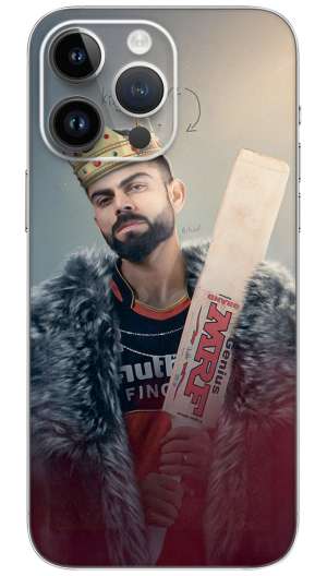 KING IS HERE VIRAT KOHLI Mobile Skin Wrap