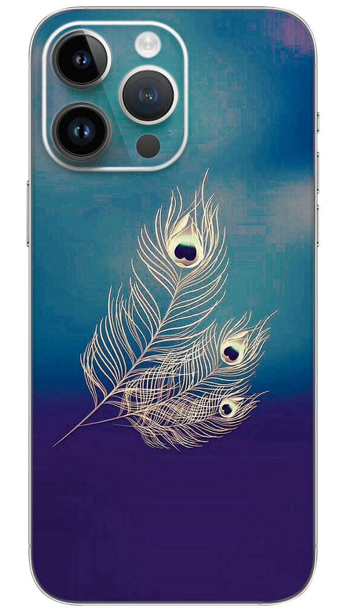 KRISHNA PEACOCK FEARTHER  Mobile Skin Wrap