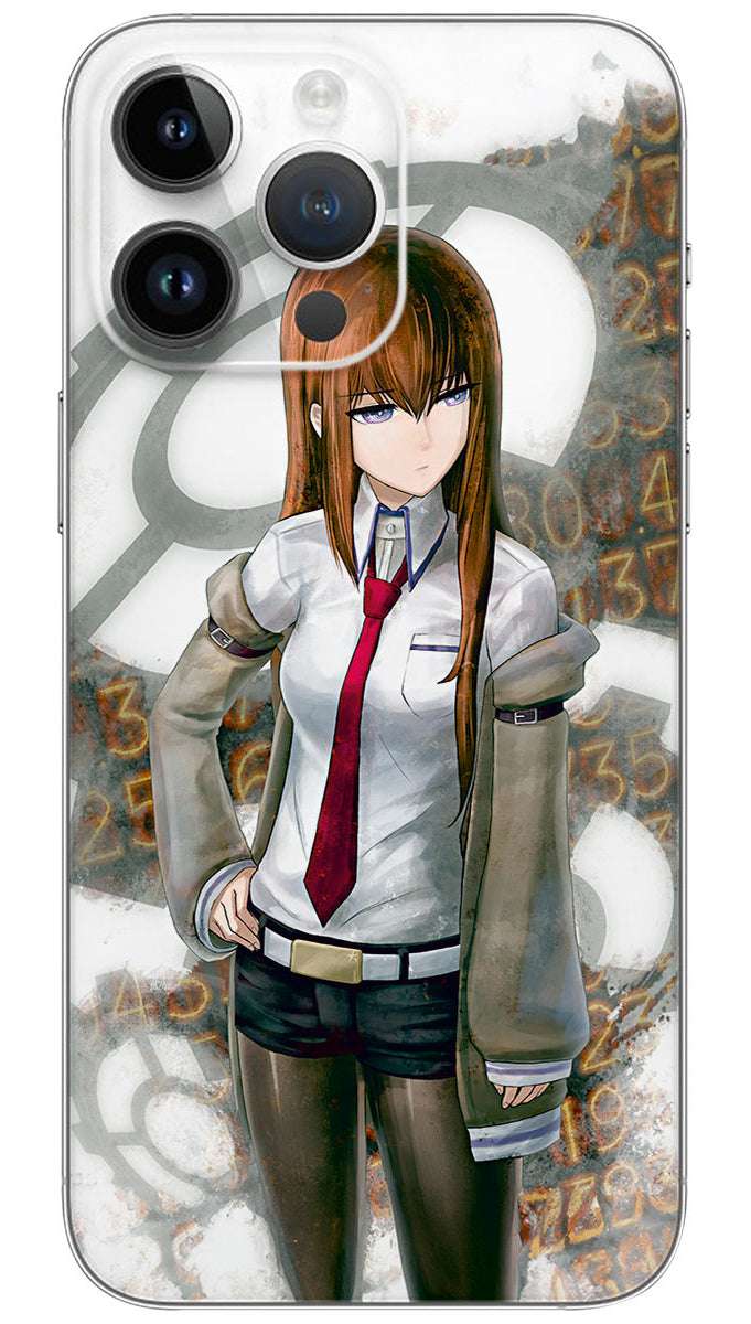 Kurisu Makise Steins Mobile Skin Wrap
