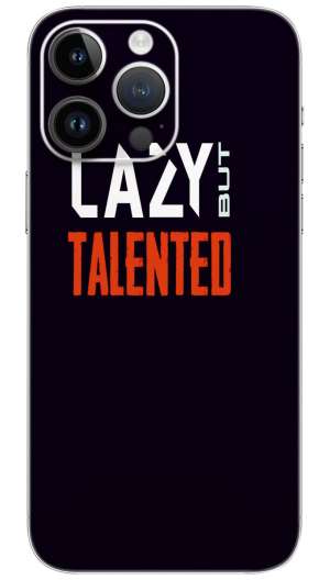 Lazy but talented quotes Mobile Skin Wrap