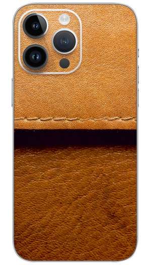 Leather stitched  pattern Mobile Skin Wrap
