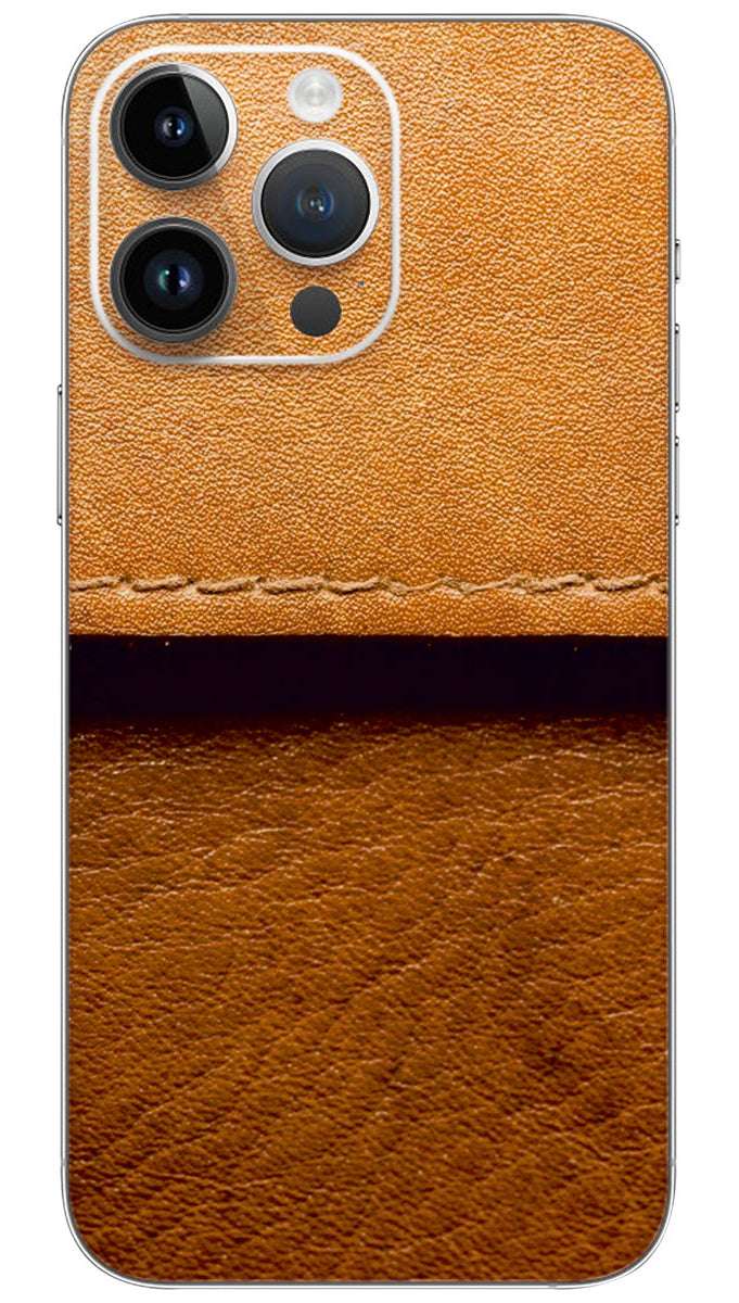 Leather stitched  pattern Mobile Skin Wrap