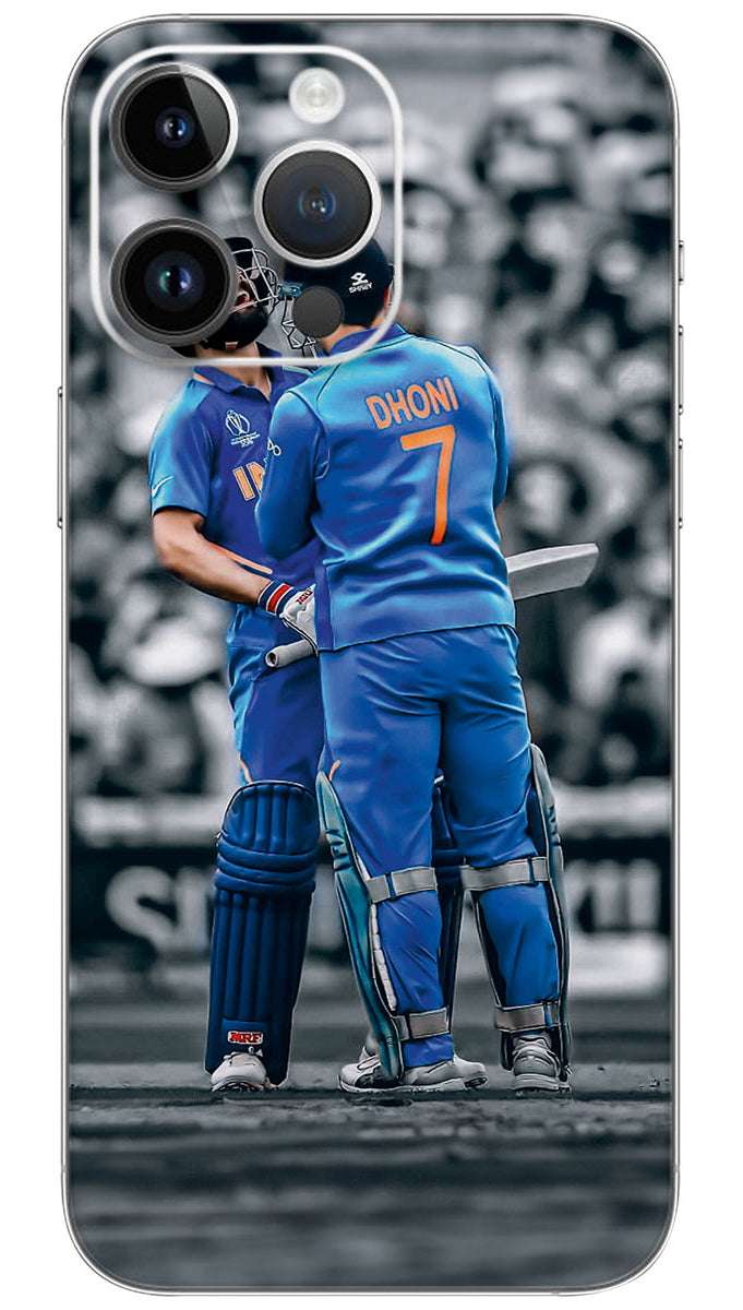 Legends Caption virat kohli and ms dhoni Mobile Skin Wrap