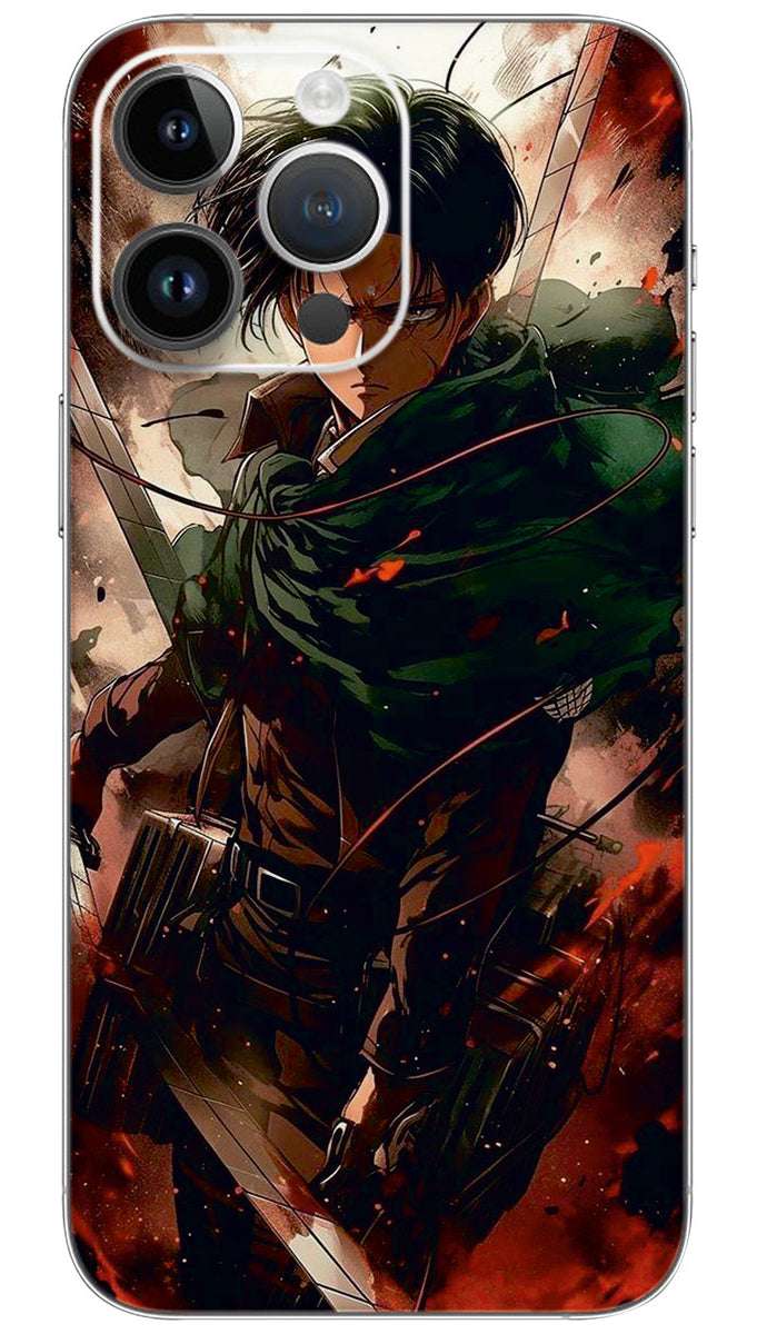 Levi ackerman anime Mobile Skin Wrap