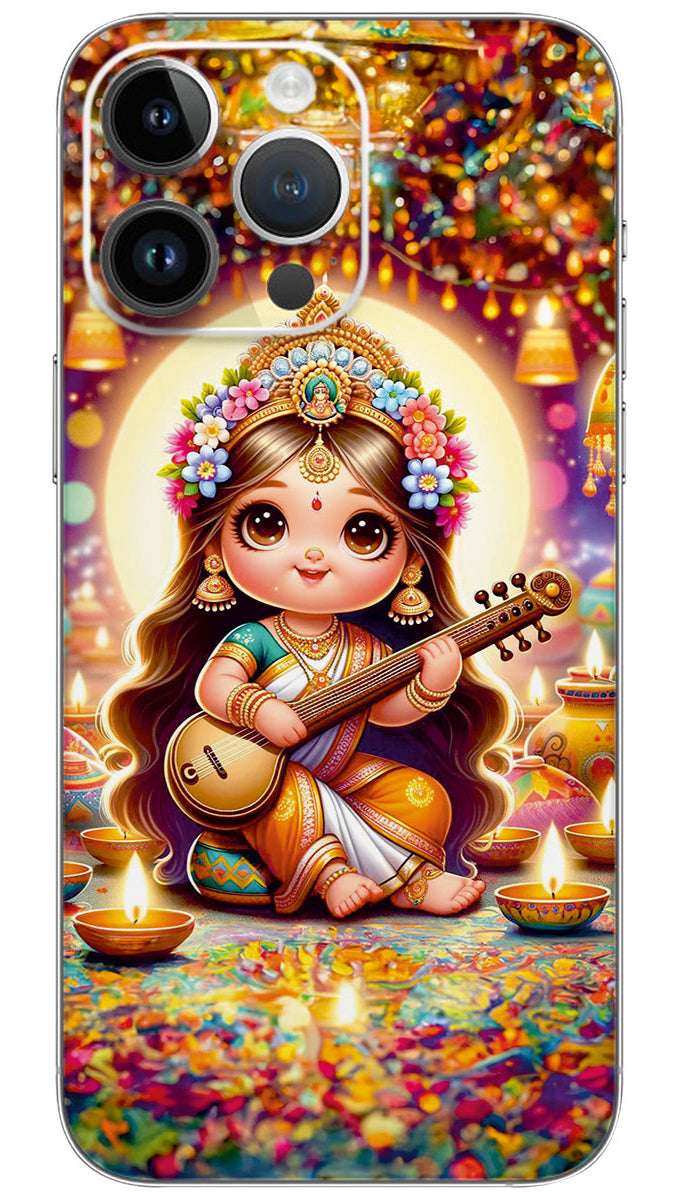 LITTLE SHREE SARSWATI MAA Mobile Skin Wrap