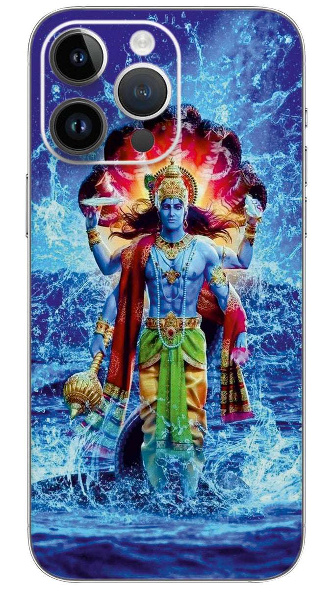 LORD VISHNU  Mobile Skin Wrap