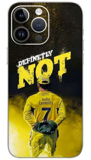 M S DHONI in  yellow jersey  Mobile Skin Wrap