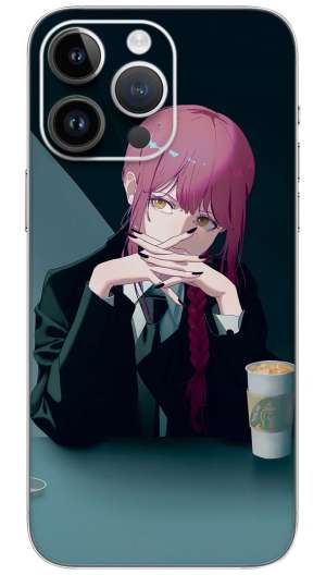 Makima anime  Mobile Skin Wrap