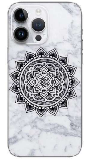 Mandla Art on Marble  pattern Mobile Skin Wrap