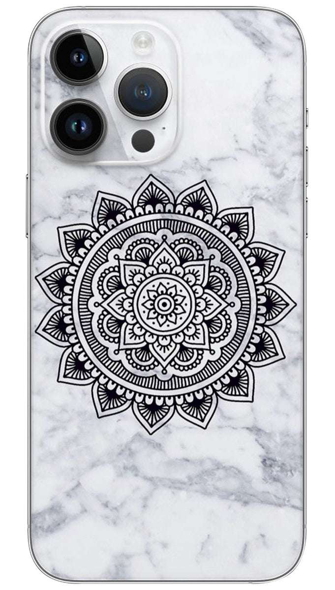 Mandla Art on Marble  pattern Mobile Skin Wrap