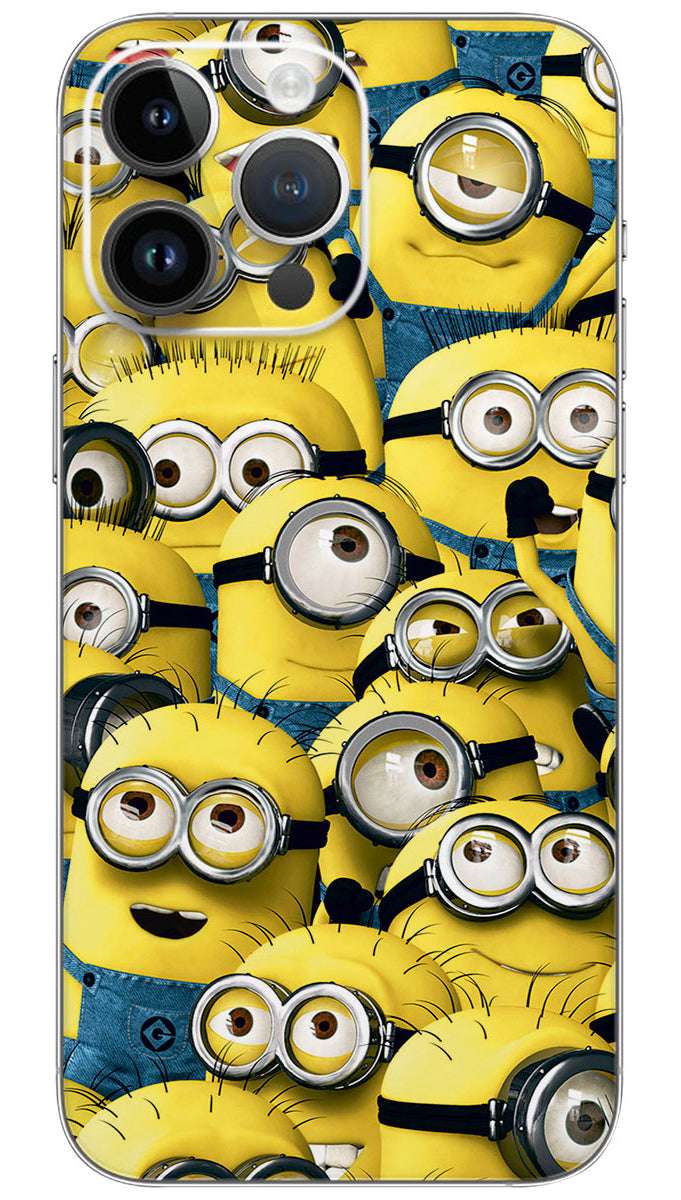 Many minions Cartoon Mobile Skin Wrap