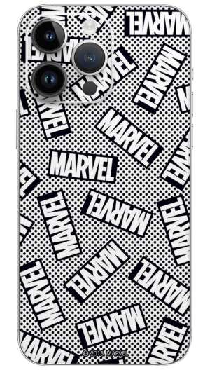 Marvel balck and white  Mobile Skin Wrap