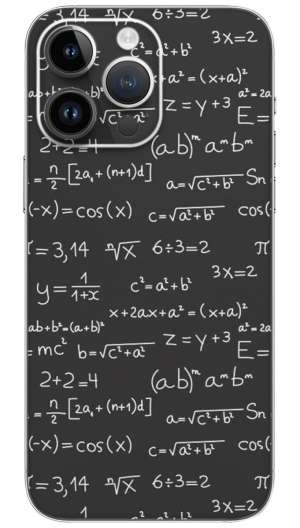 Mathematics Concept quotes Mobile Skin Wrap