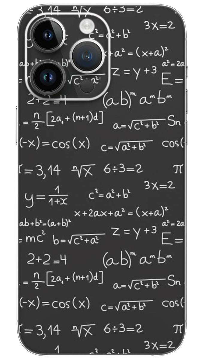 Mathematics Concept quotes Mobile Skin Wrap