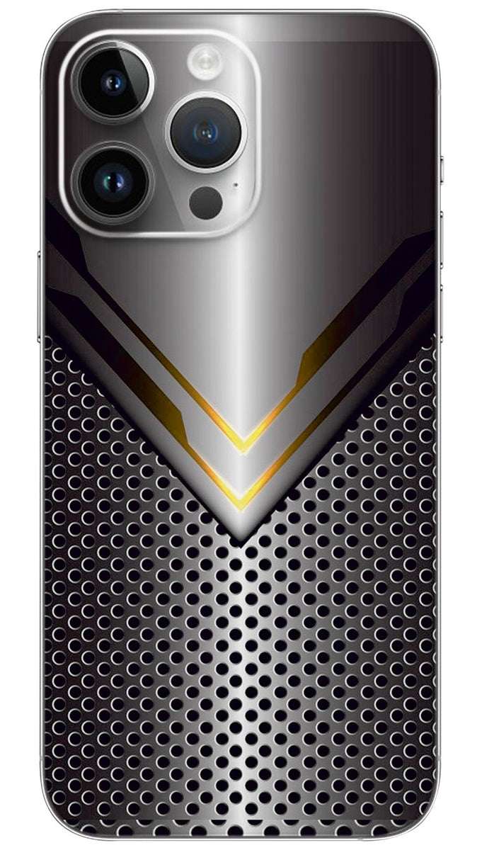 Metallic Yellow Light Arrow Mesh Mobile Skin Wrap