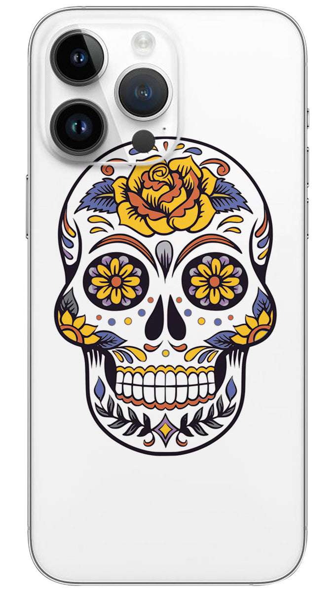 Mexican skull flower design  Mobile Skin Wrap