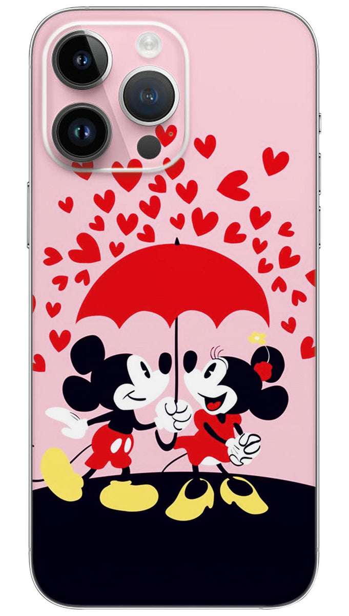 Mickymouse love cartoon  Mobile Skin Wrap
