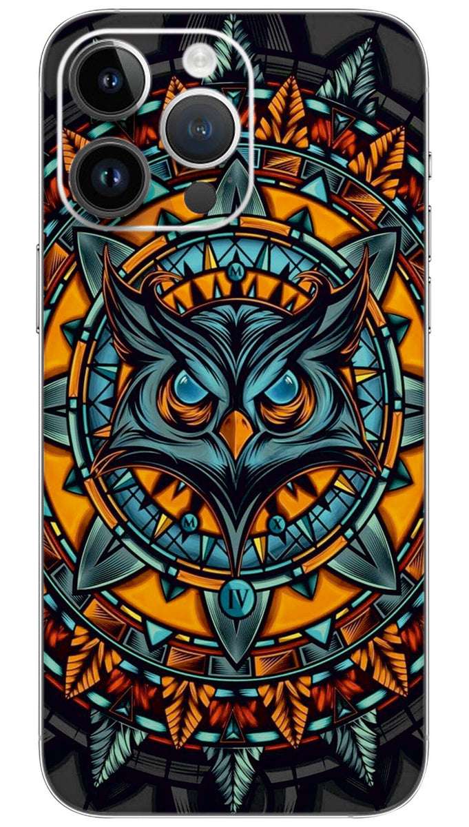 Mighty owl pattern Mobile Skin Wrap