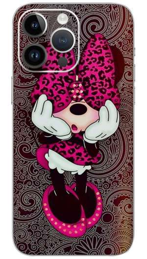 Minnie mouse cartoon Mobile Skin Wrap