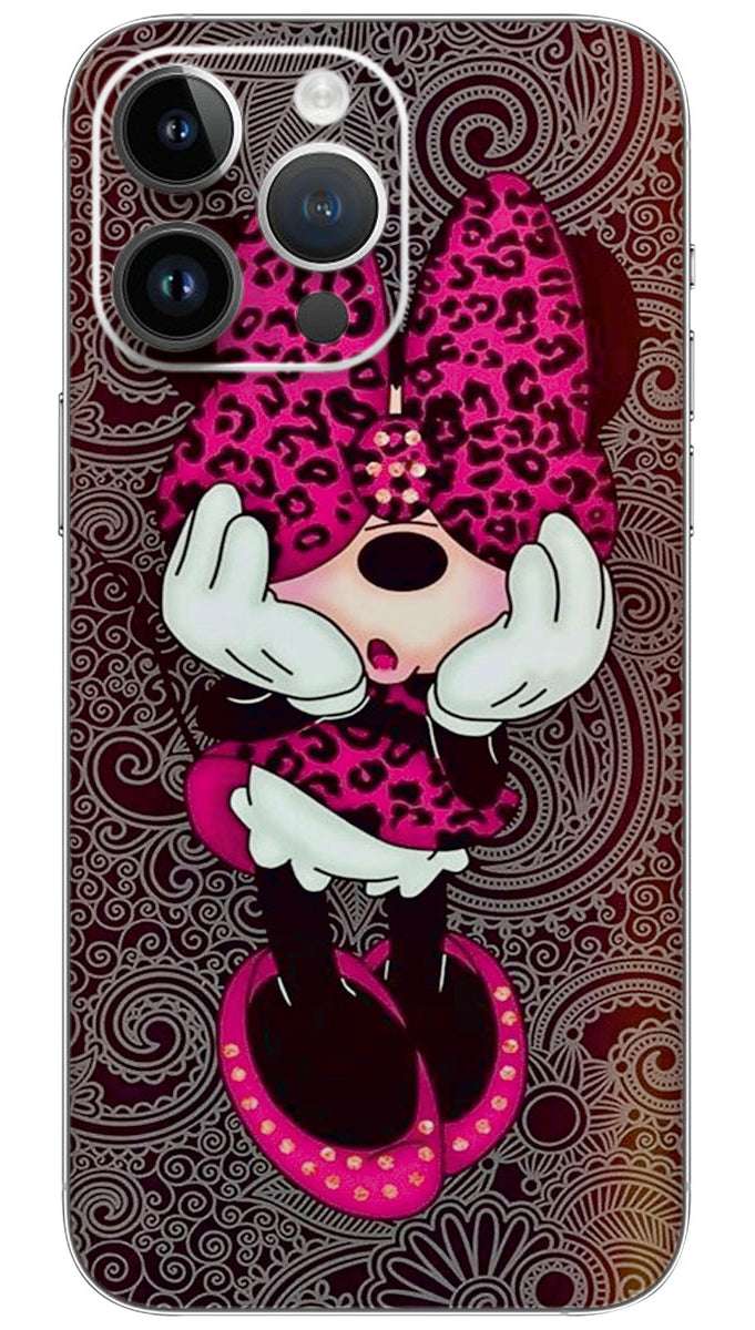 Minnie mouse cartoon Mobile Skin Wrap