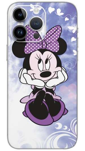 Minnie mouse cartoon Mobile Skin Wrap