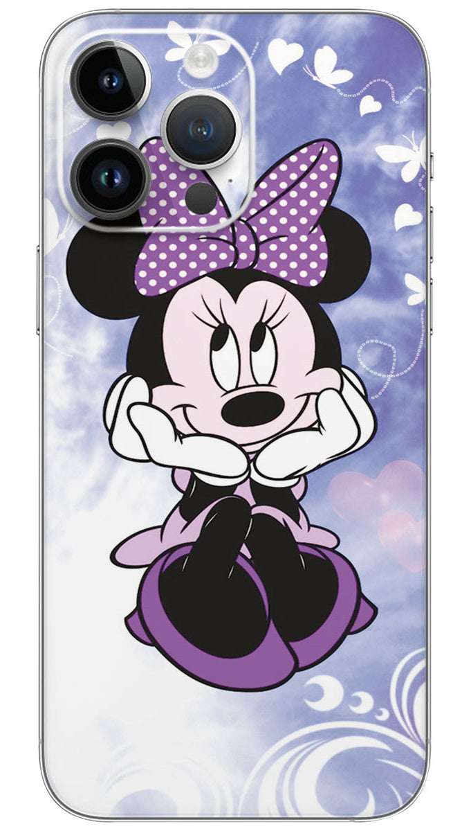 Minnie mouse cartoon Mobile Skin Wrap