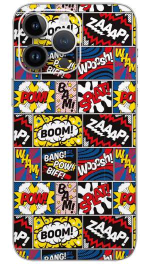 Modern comic book pattern Mobile Skin Wrap