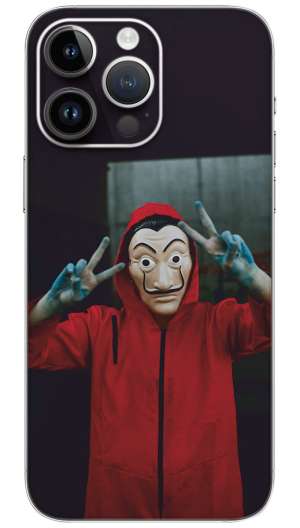MONEY HEIST JOKER FACE Mobile Skin Wrap