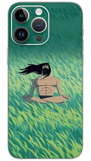 Monk cartoon  Mobile Skin Wrap