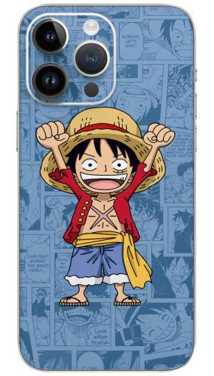 Monkey D. Luffy One Piece Anime cartoon  Mobile Skin Wrap