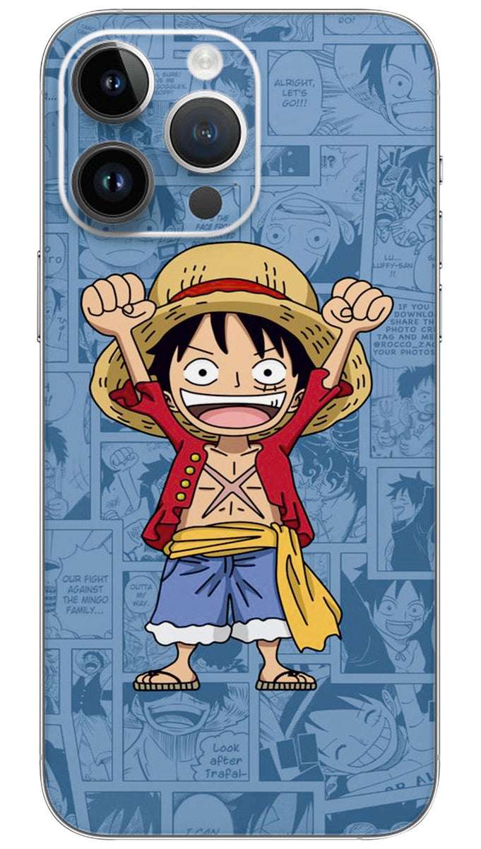 Monkey D. Luffy One Piece Anime cartoon  Mobile Skin Wrap