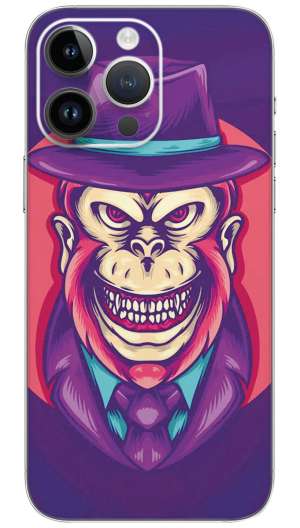 Monkey skull Mobile Skin Wrap