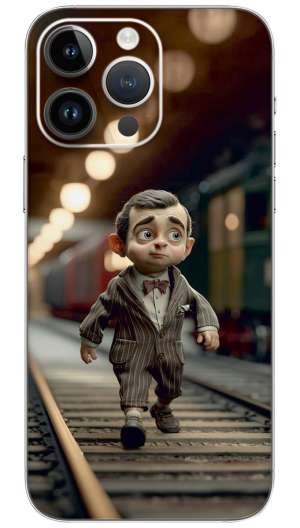 MR.bean cartoon Mobile Skin Wrap