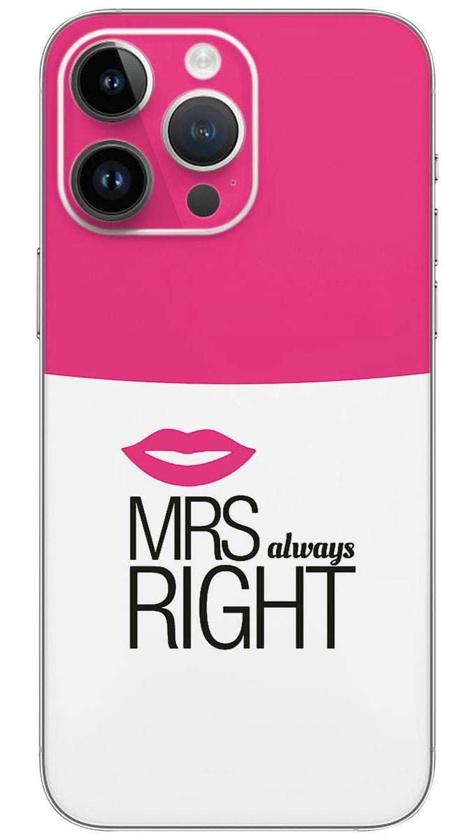 MRs right quotes Mobile Skin Wrap