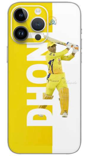Ms Dhoni Csk Aesthetic sport Mobile Skin Wrap