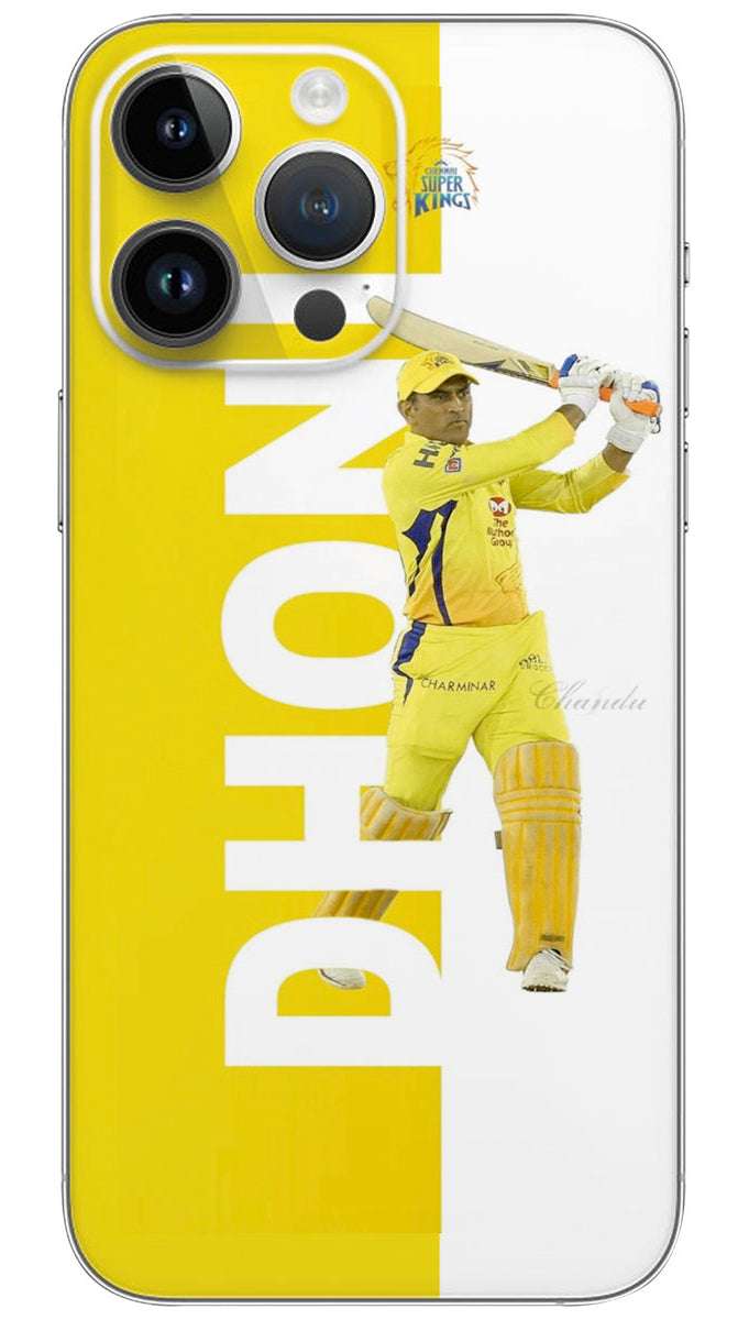 Ms Dhoni Csk Aesthetic sport Mobile Skin Wrap