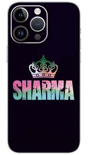Multicolor in sharma name  Mobile Skin Wrap