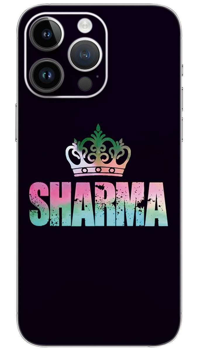 Multicolor in sharma name  Mobile Skin Wrap