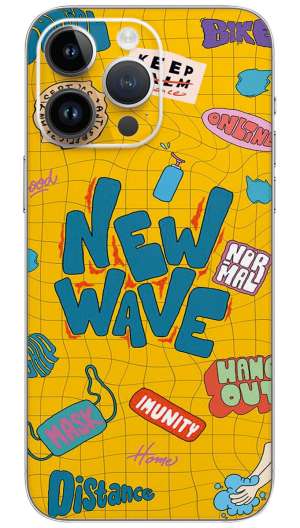 New wave quotes Mobile Skin Wrap