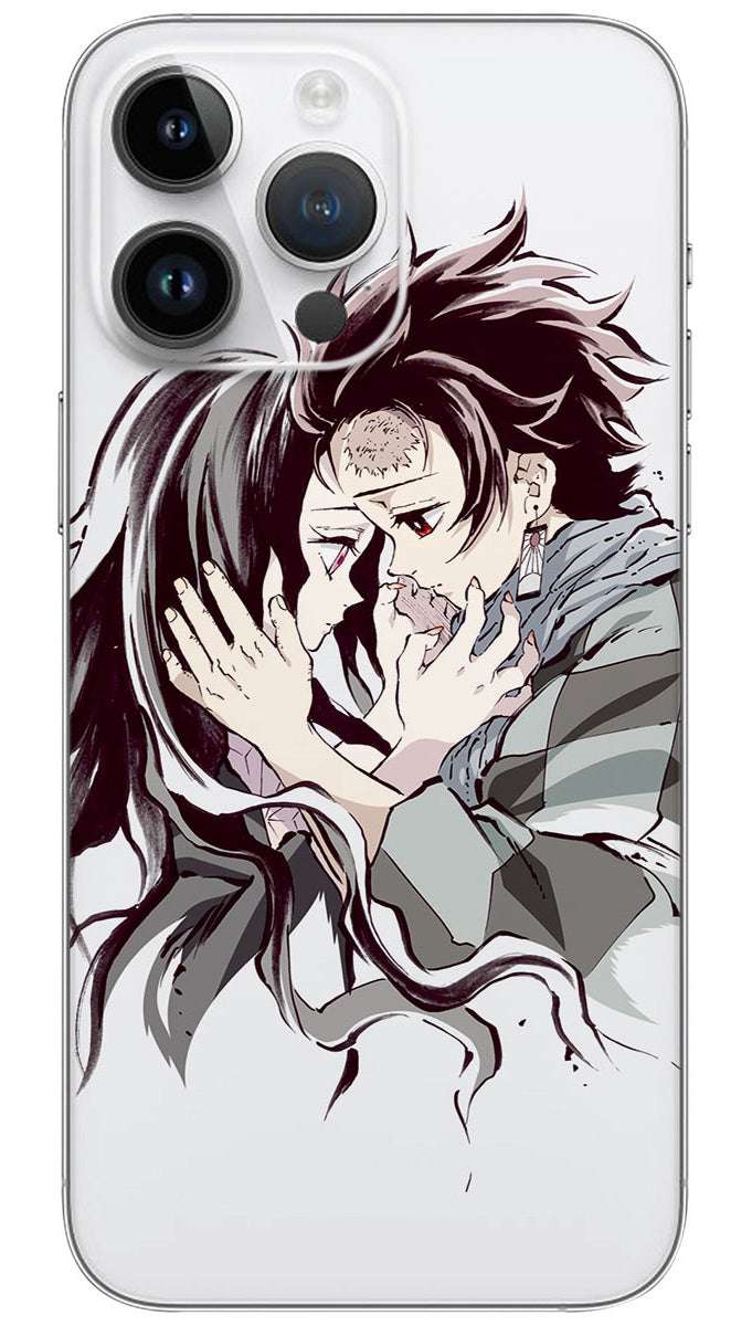 Nezuko love anime Mobile Skin Wrap