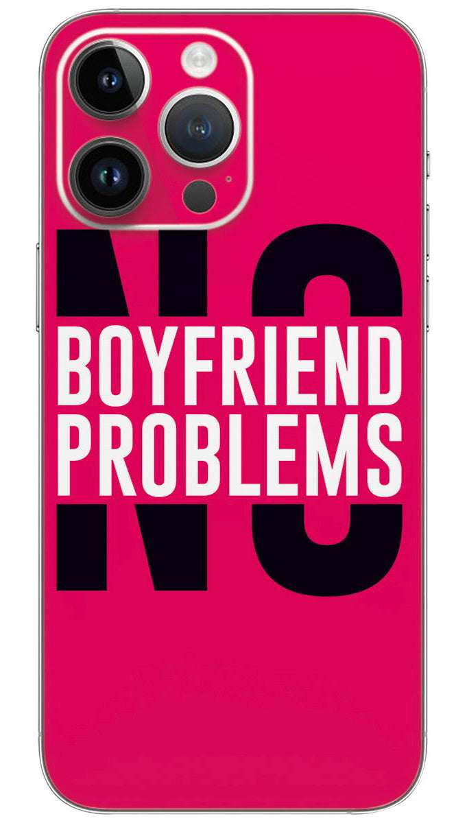 No boyfriend no problem quotes Mobile Skin Wrap