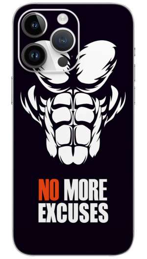 No more excuses quotes Mobile Skin Wrap