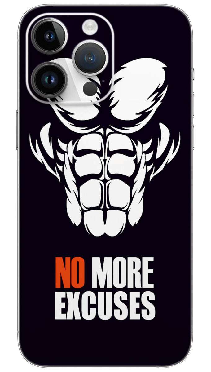 No more excuses quotes Mobile Skin Wrap