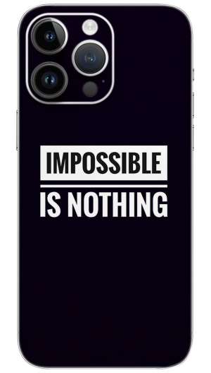 Nothing is impossible quotes Mobile Skin Wrap