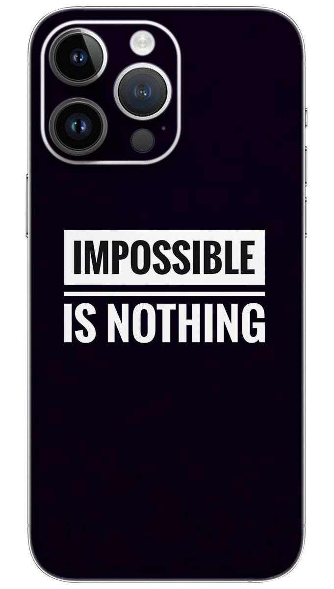Nothing is impossible quotes Mobile Skin Wrap